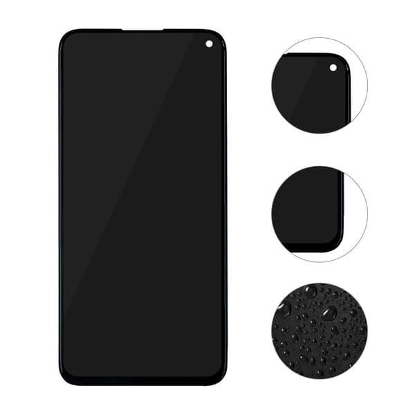 Huawei P40 Lite Näyttö/Display OEM Musta Svart black