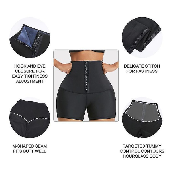 Sweat Sauna Housut Body Shaper Waist Trainer Shapewear Tummy Hot Thermo Sweat Leggingsit Fitness Workout Blue XXXL