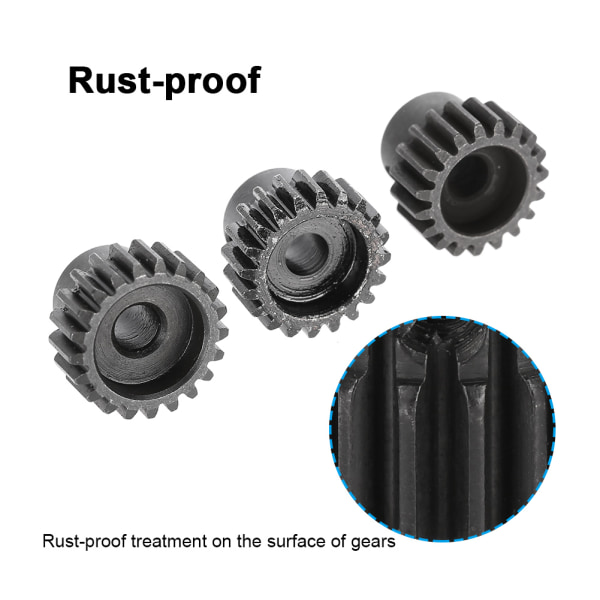 32DP ￠5 mm 13-15T 16-18T 19-21T Motor Pinion Gears Combo Set för 1/8 RC-bil (19T 20T 21T)