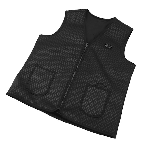 Uppvärmd väst med USB-port Svart Dual Control 7 Zone Värme Smart Värmeväst för utomhusmotorcykelcamping 4XL