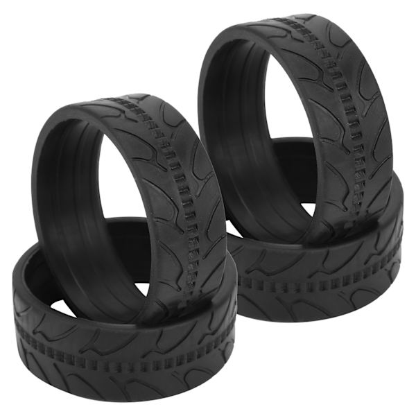 4 kpl RC-kumirenkaita renkaita 1/10 RC-nopeille kauko-ohjattaville autoille päivitysosia Nopeita renkaita