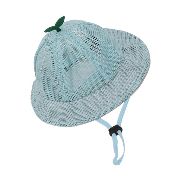 Lasten Bucket Hat Mesh Sööt Stili  Monipuolinen Kesäaurinkohattu Hengittävä Säädettävllä Narulla Vauvalle Lapselle Sininen