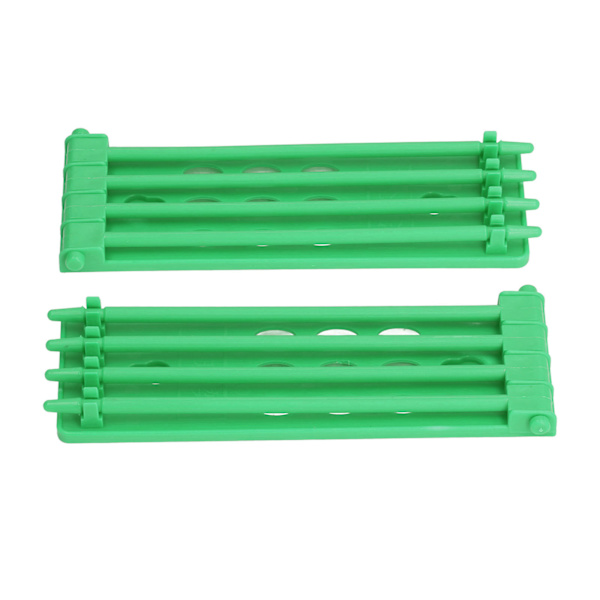 4 stk Duebenring Stativ 4 Kolonne Design Stor Kapacitet Væghængt Sikker Holder Plast Papegøje Benring Holder Grøn
