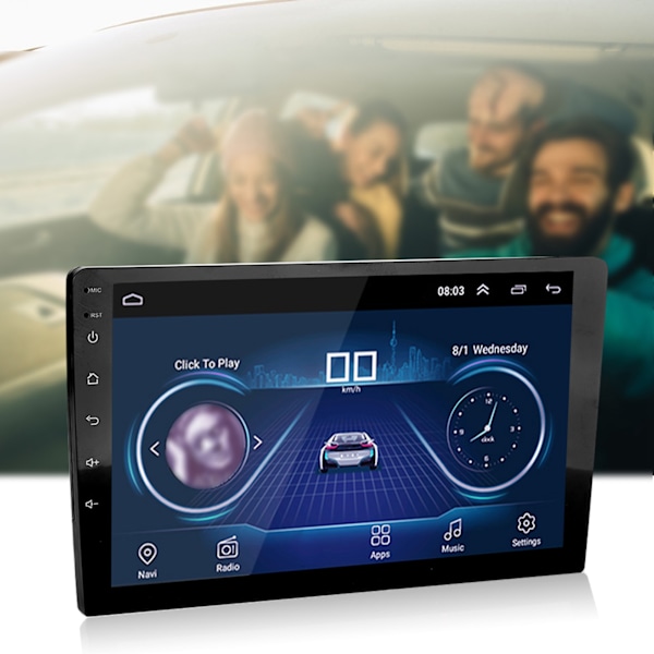 9 tums skärm Bluetooth 2 Din MP5-spelare Wifi Bilradio Ljud Multimediaspelare Utan kamera