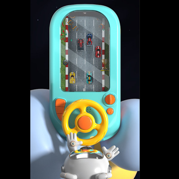 Småbørnsrattlegetøj Pedagogisk simulering Kørrattlegetøj til drenge Piger Racing Breakout