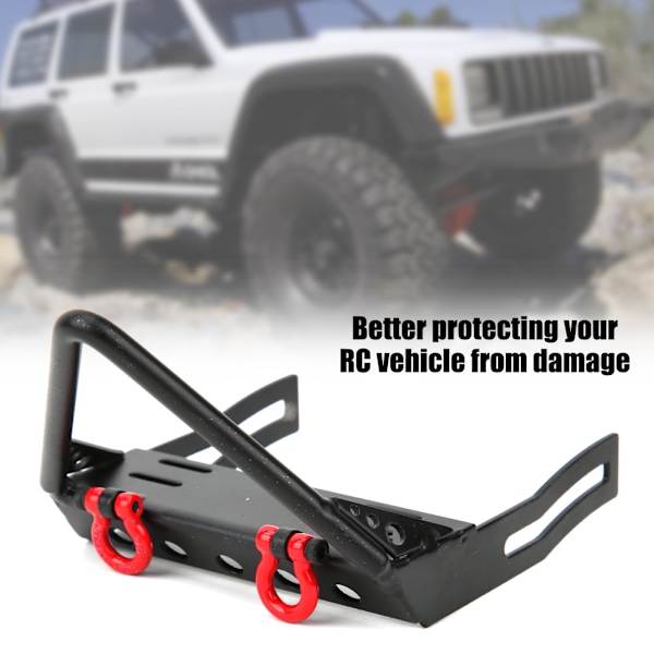 Metal Forreste Bumper RC Reservedel Tilbehør Passer Til Axial SCX10 JEEP RC Bil