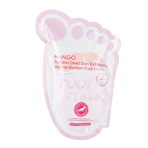 2 kpl / pussi Mango Foot Peel Mask Kuolleen ihon poisto Kynsinauhojen poisto Jalkavoiteen kuorinta