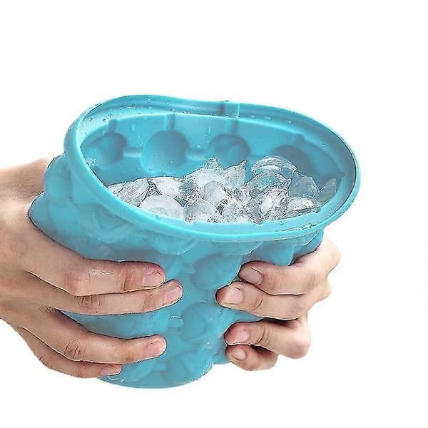 1100ml silikon isbitform med dobbel hulrom, isbøtte
