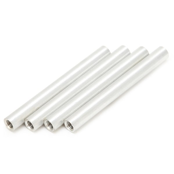 10 st aluminiumlegering kolumn rund invändig gänga distanshållare Fästelement M4x0,7 mm lång 48 mm