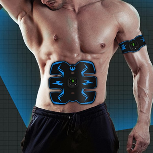 Digital display Laddning Magstickning Forma Muscle Trainer Instrument Löpsportutrustningblå