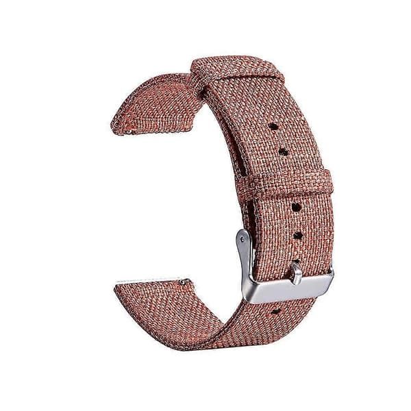 23 cm justerbar blød lærredsrem til smartur som erstatning for Fitbit Blaze Rose Red