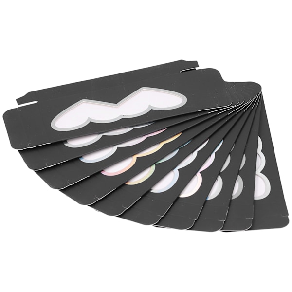 10 stk løsvippeemballasjeboks Tomme vippeetuiholder Papirlagringboks ContainerD26