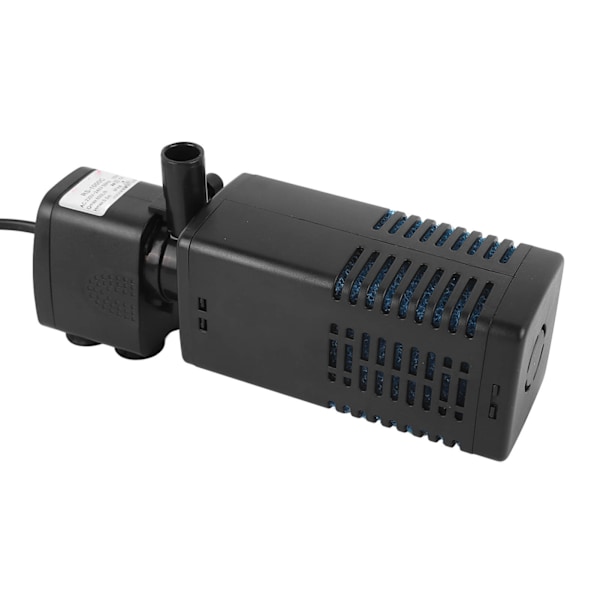 Akvarium nedsenkbar pumpe multifunksjonell effektiv 3 i 1 oksygenering fiskekar filterpumpe EU-kontakt 220‑240V