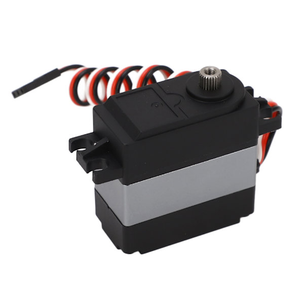 Svart Silver 35KG RC Car Servo 200° Gränsvinkel Aluminium Plast Shell RC Servo för ZD Racing MX 07 1/7