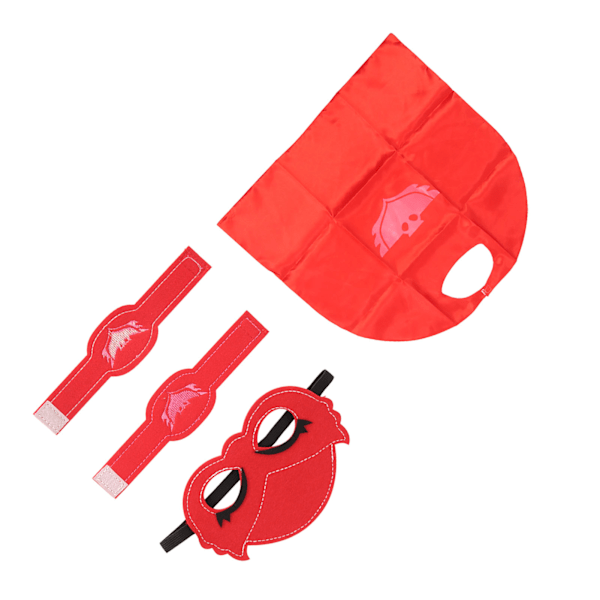 Heltekappe Ansigtsdækning Sjov Innovativ Børn Halloween Cosplay Kappe med Armbånd til Halloween Julefødselsdagsfest