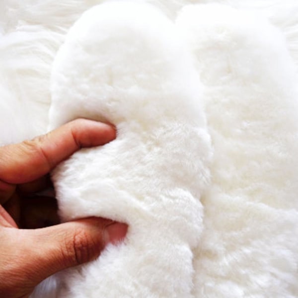 Fuzzy Sheepskin Innersula, Varm Tjock Fluffy Lammull Inlägg 37