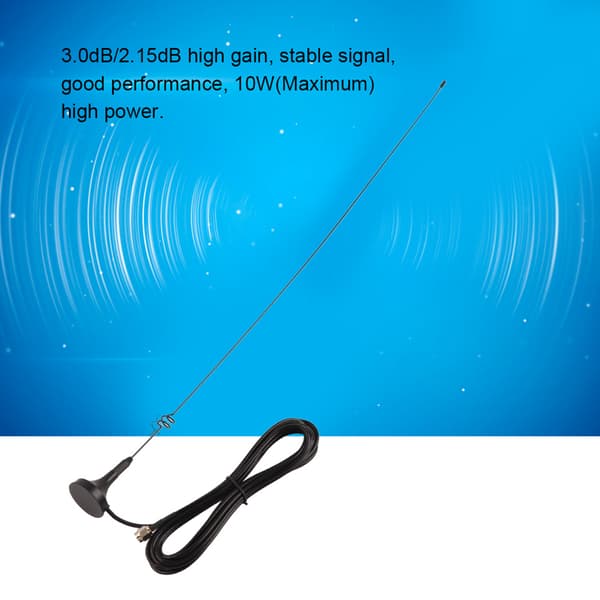Dual Band VHF UHF magnetisk bilantenne til UT-108UV (SMA han)