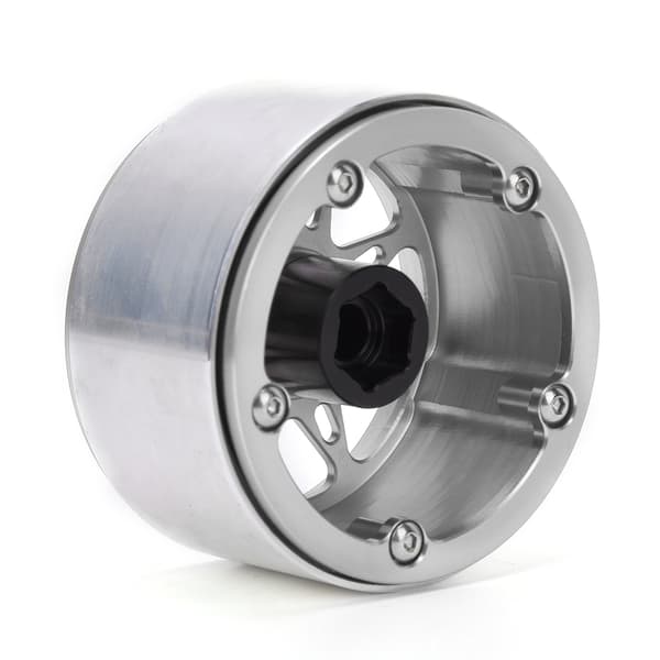 4 stk. 2,2 tommer Aluminium Legering Hjulnav til 1/10 Scale RC Bil Dele Tilbehør Sølv