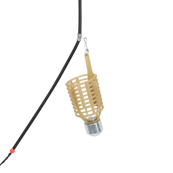 4 ST Bärbar lättvikts fiskebete Bur Lockfälla Korg Matare Hållare Fiskredskap Tillbehör 50 g 4 STK