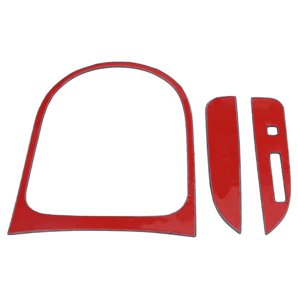 3 stk. Carbonfiber Bil Interiør Gear Panel Cover Trim Sticker til Ford Mustang 2015-2017