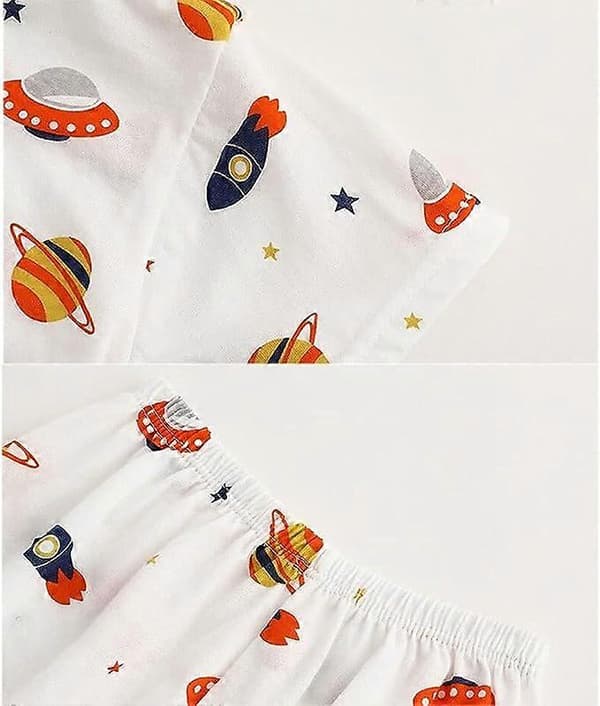 Baby Småbarn 4-delt pyjamas sett Kort pyjamas sett Bomull B 80cm