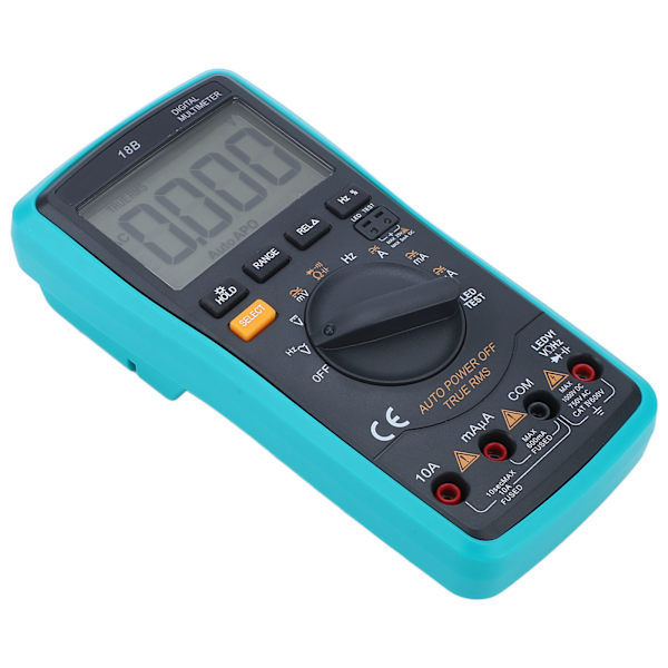Digital Multimeter Tester Forsinket baggrundsbelysning Høj præcision Elektrisk Voltmeter Tester med overbelastningsbeskyttelse