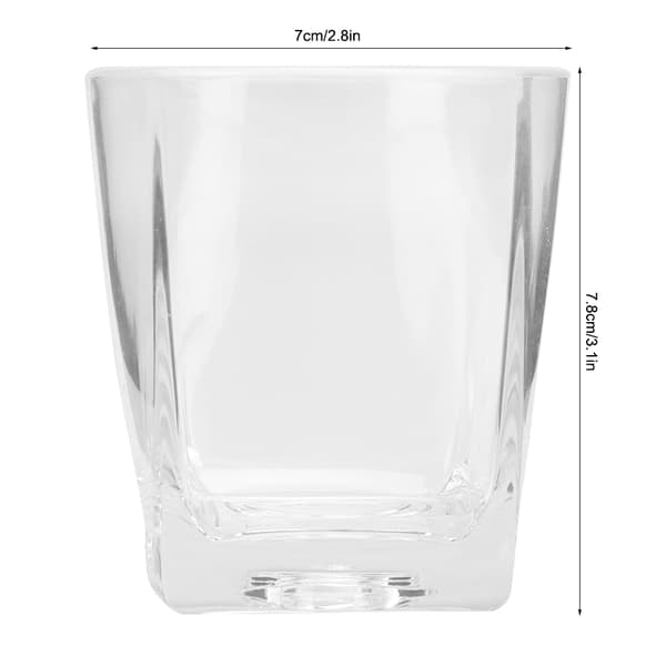 180 ml akryl miljövänlig whiskykopp vinöl dricksmugg bartillbehör (8007)