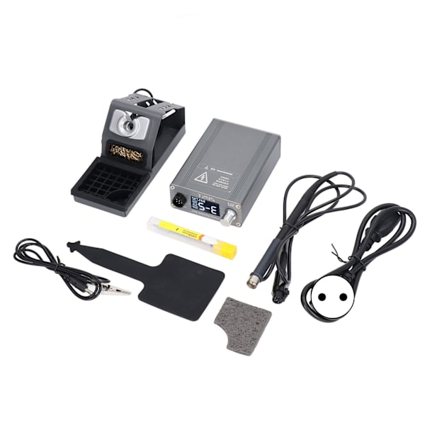Telefonlödstation Metall Plast Intelligent konstant temperatur Telefonreparationsverktyg med LCD-skärm 100‑240V EU-kontakt