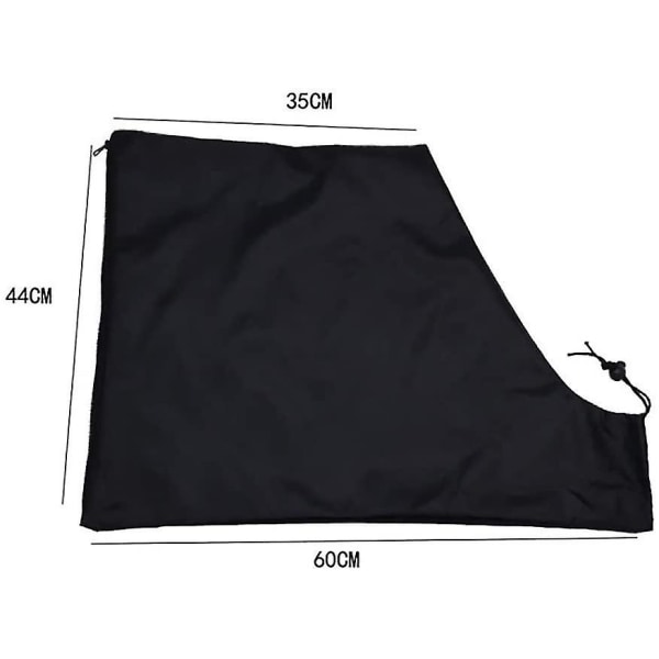 Elektrisk løvblåserpose, Vakuummakuleringspose For Løvblåser Vakuumglidelåspose, svart, 44*35*60cm