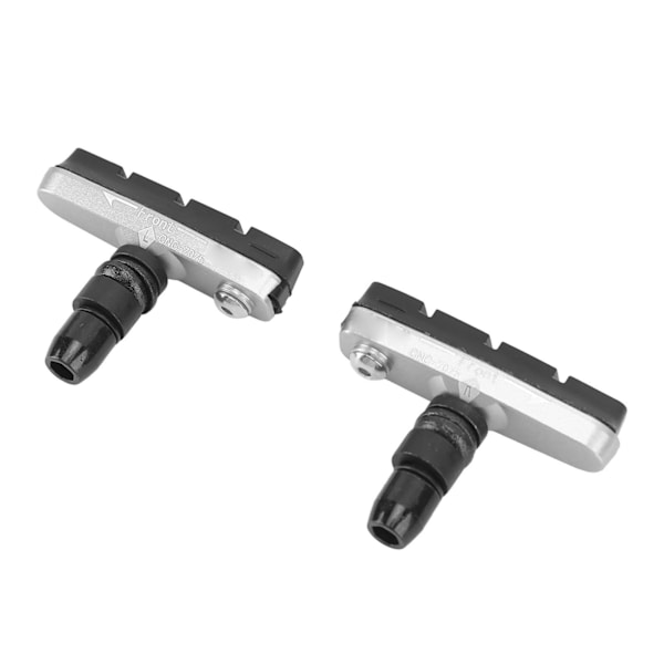 1 par Cykel Bromsbelägg Gummi Aluminiumlegering Tyst Mountain Bike V Bromsbelägg Byte Silver