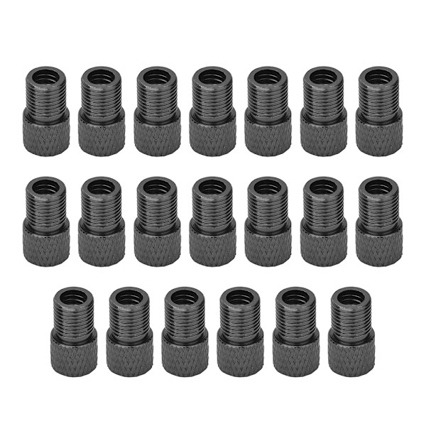 20 stk Silikonventil Adapter Ventiler Caps for Sykkel Dekk Støvdeksel Landeveissykler Tilbehør Svart