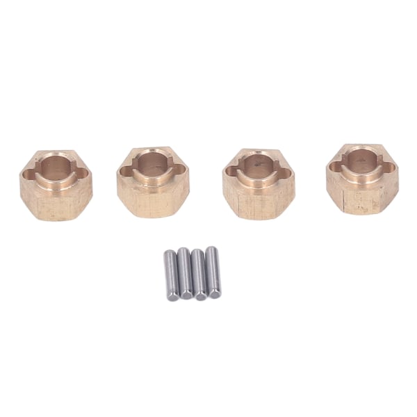 4 kpl Messinki Kulta Hex-navan liitäntä Kevyt RC-navan sovitin Kestävä pyörävetoinen hex-navan sovitin 1/18 1/24 RC-autolle