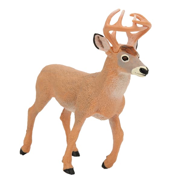 Simulation Yellow White Tailed Deer Model Ornament Desktop Decoration