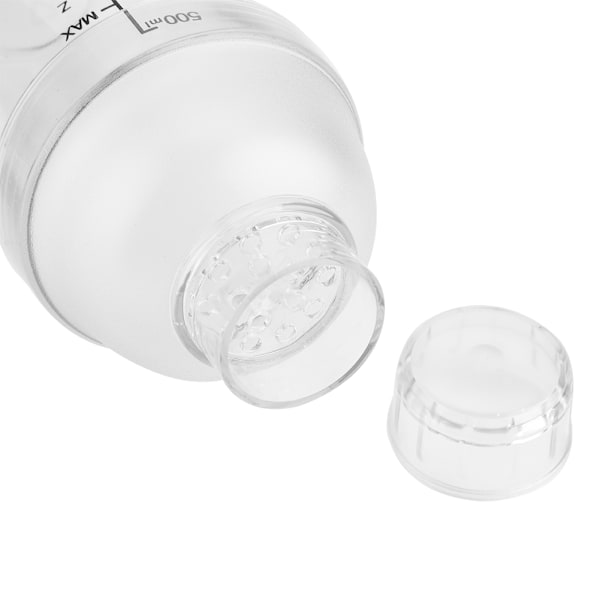 Anti-lekkasje Transparent PC Resin Cocktail Shaker Mixer med Skala Bar Tool (500ml)