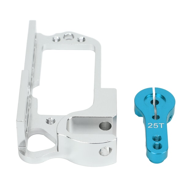 RC Servo Mount Bracket med 25T Arm Aluminiumlegering Anti Deformation Universal för Quadcopter Drone Blue