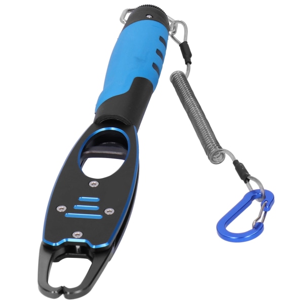 Fiskekontrol Enhed Fiskepliers Lip Gripper Lokke Klemme Rum Aluminium med Skala Blå