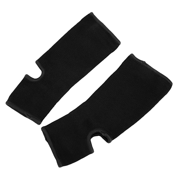 1 Par Sport Ankels beskyttelsespude Beskyttelsesudstyr til Sanda Muay Thai Bokse Karate Taekwondo Sort L
