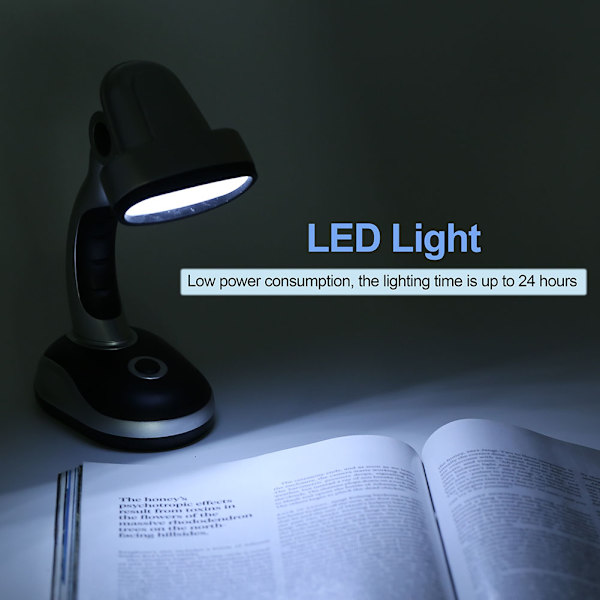 12 LED-lampor Skrivbordsbord Bordslampa Ögonvård för läsning Studiebelysning