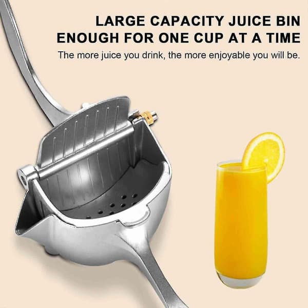 Juicer i rustfrit stål, frugtjuicer Manuel juicer i rustfrit stål Håndpresse Juicer Citruspresse