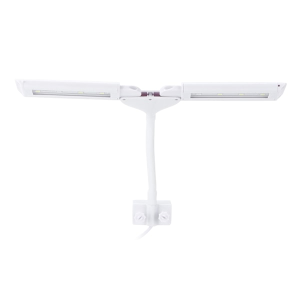 Akvarie Klipslampe med Kontrolbryder USB-stik 4 Rækker Bredvinkel Akvarium LED-lampe 100-240V US-stik