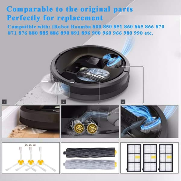 Tilbehør til iRobot Roomba 800 805 860 861 865 866 870 871[LD]