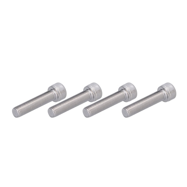 4 kpl kuusiokolopyöränpultit A2 ruostumaton teräs 1,25 mm Kiinnitysruuvit hienolla kierteenjakoa M10x45