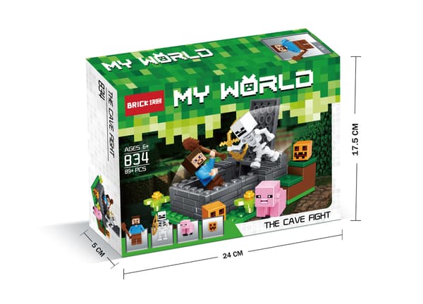 Minecraft 89 Blockar: Graveyard Challenge Set - Perfekt julklapp och nyårsgåva