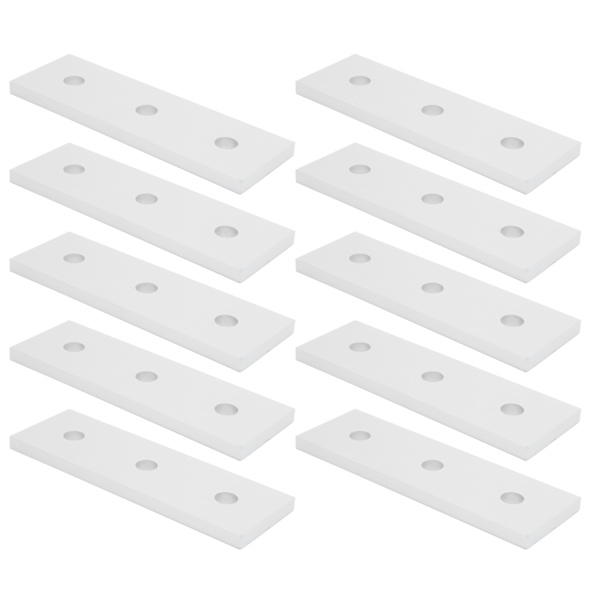 10 st aluminium platt kopplingsplatta platt rak lagning skarvplatta 4040-3 hål