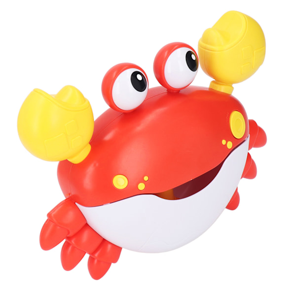Dancing Crab Bubble Machine Musik Elektronisk Crab Bubble Blower för Barn Toalett Röd