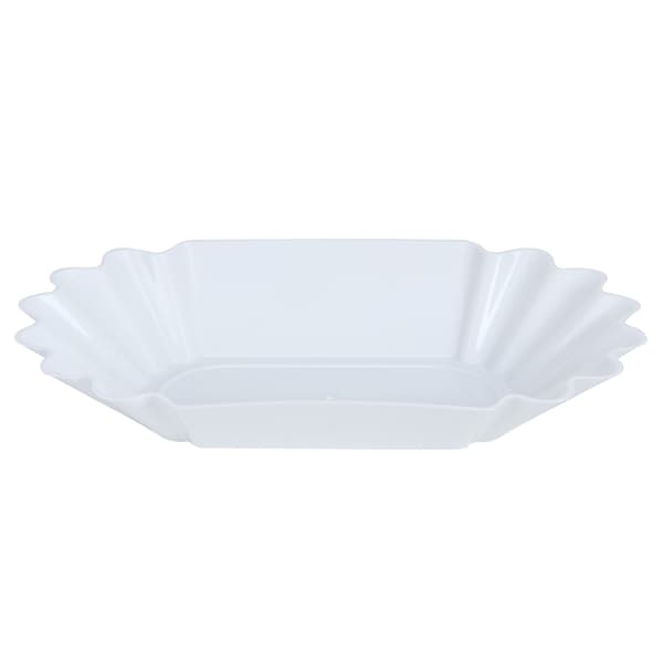 Food Grade PP Plastic Coffee Bean Sample Tray Display Dish Plate Container Home Kitchen Accessory White