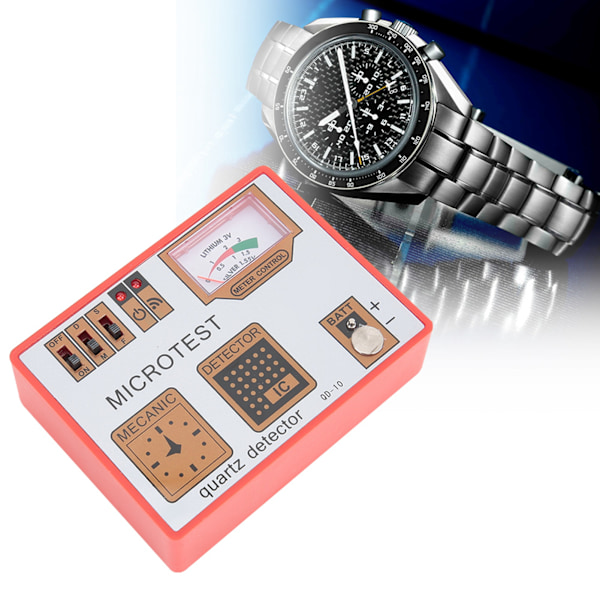 Klocka Batteritestare Quartz Movement Tester Avmagnetisering Klocka Reparationsverktyg