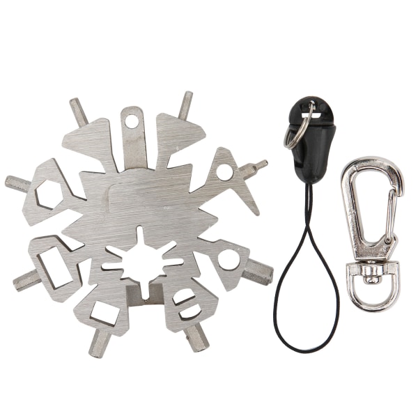 21-i-1 Snowflake Wrench Spanner Multifunksjonsverktøy for piler