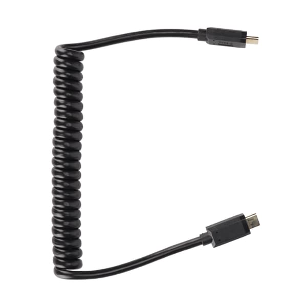 USB C-kabel USB C til USB C 14K 60hz 3A Hurtiglading 10Gbps 1,2m Spiraldesign USB C Strømkabel Hann Rett til Hann Rett Plugg