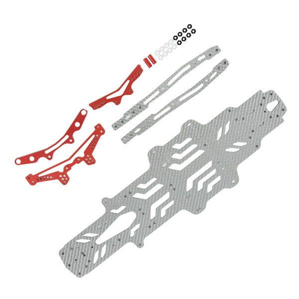 RC Drift Racing Alusta Hiilikuitu Alumiiniseos RC Auto Alustalevy MST RMX2.0S RRX2.0S 1/10 Hopea